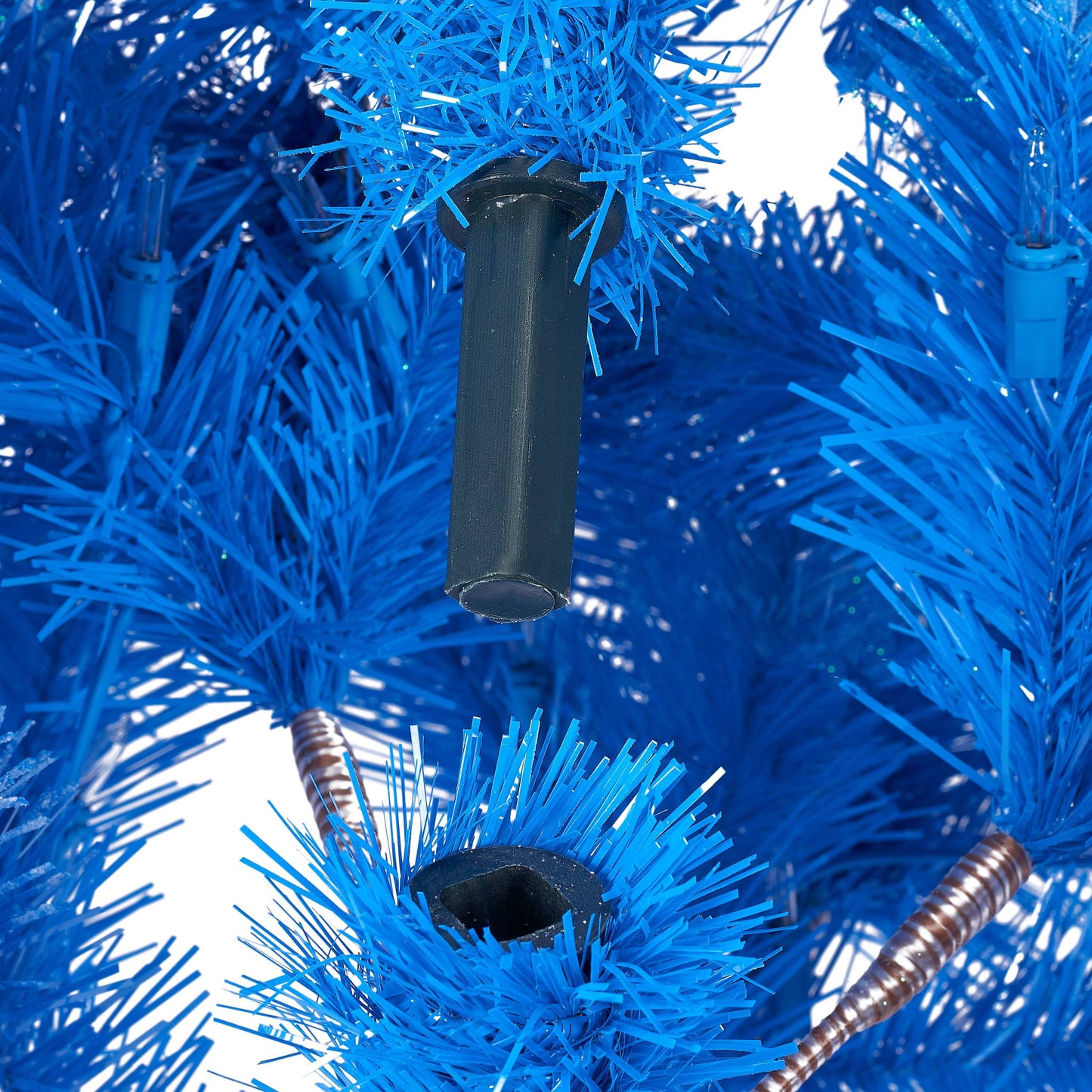 4ft Pre-Lit Blue Christmas Tree w/ 196 Branch Tips, Blue