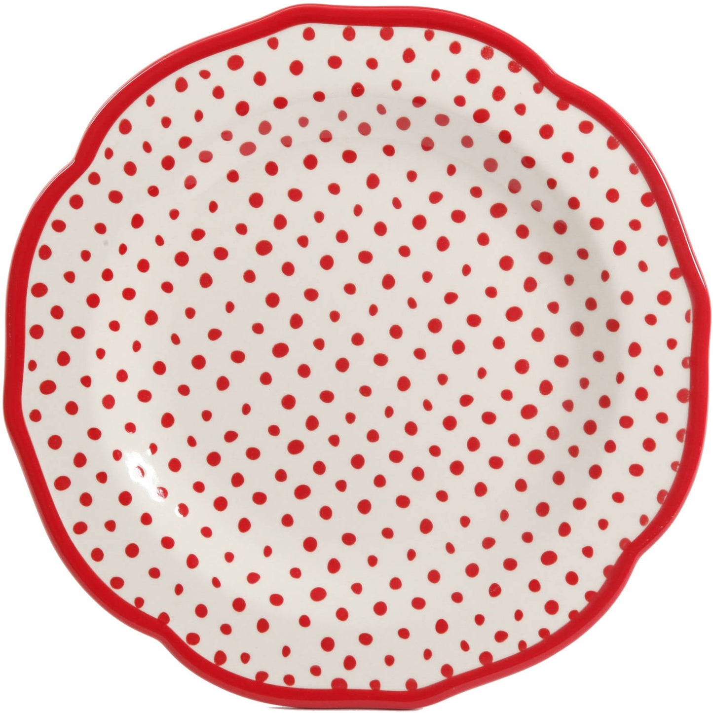 Timeless Floral & Retro Dot 12-Piece Dinnerware Set