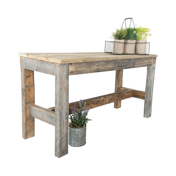 Woven Paths Wood Bench