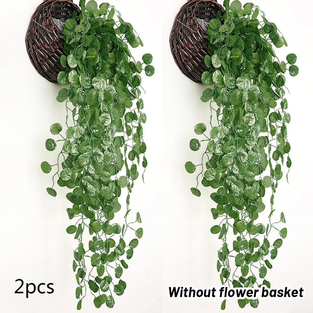 2x Artificial Hanging Plants