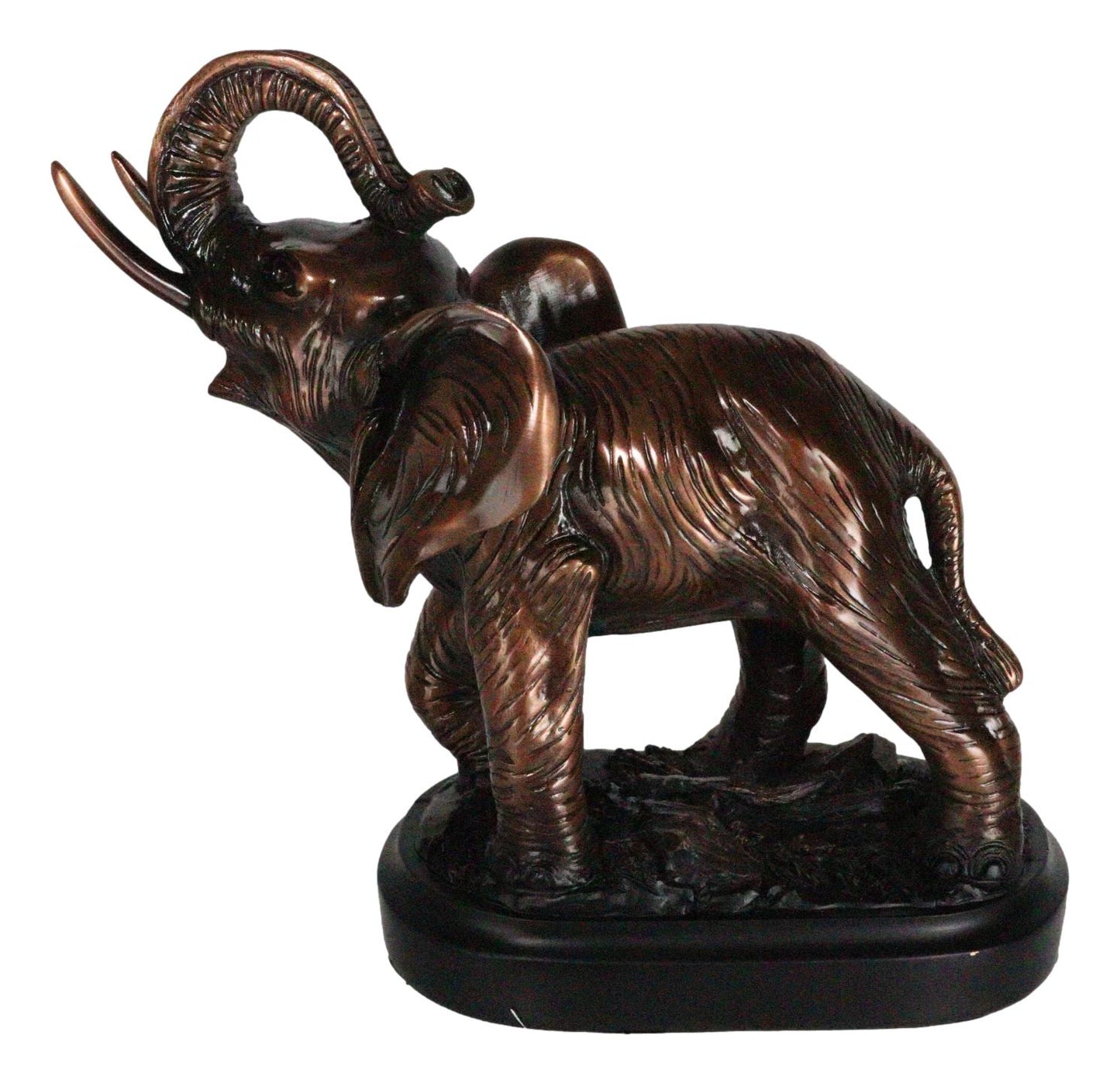 6.5"L Elephant On Trophy Base Figurine