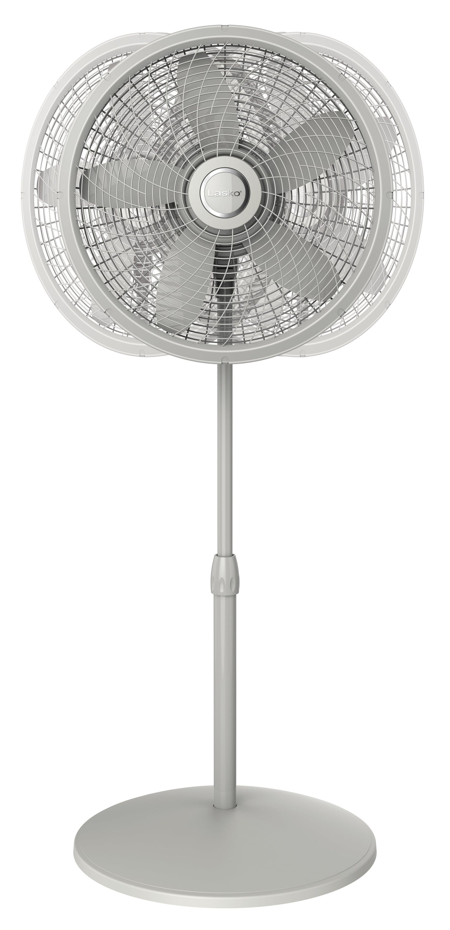 18" Adjustable Cyclone Pedestal Fan w/ 3 Speeds, Gray