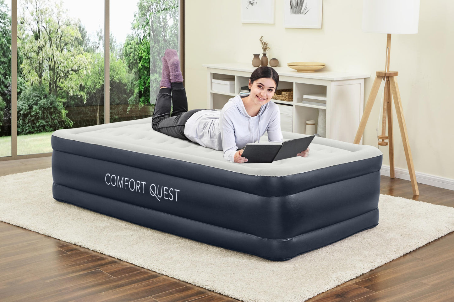 Twin/King  Air Mattress with Built-in Pump