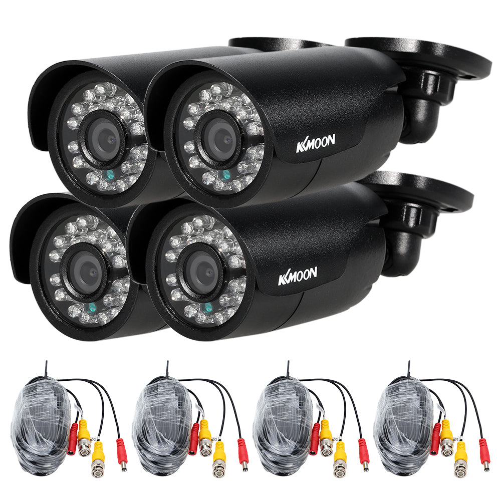 4pcs 720P AHD Bullet Camera+4*60ft Cable Support IR-Cut Night Vision