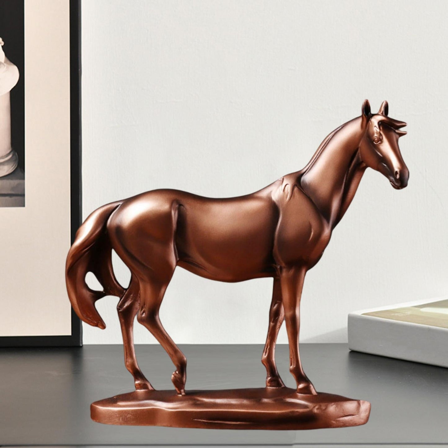 2 Count Modern Resin Horse Figurine