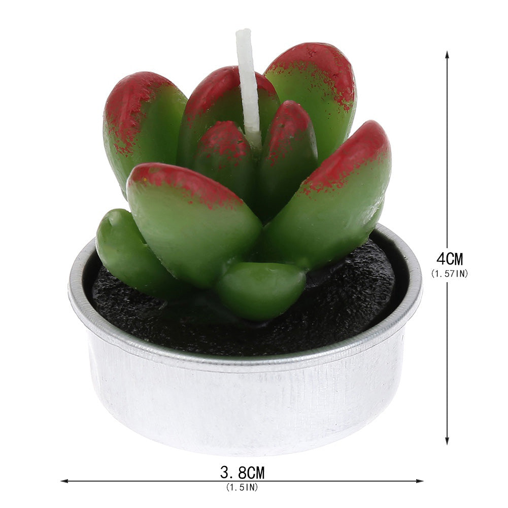 12 Pieces Cactus Tealight Candle