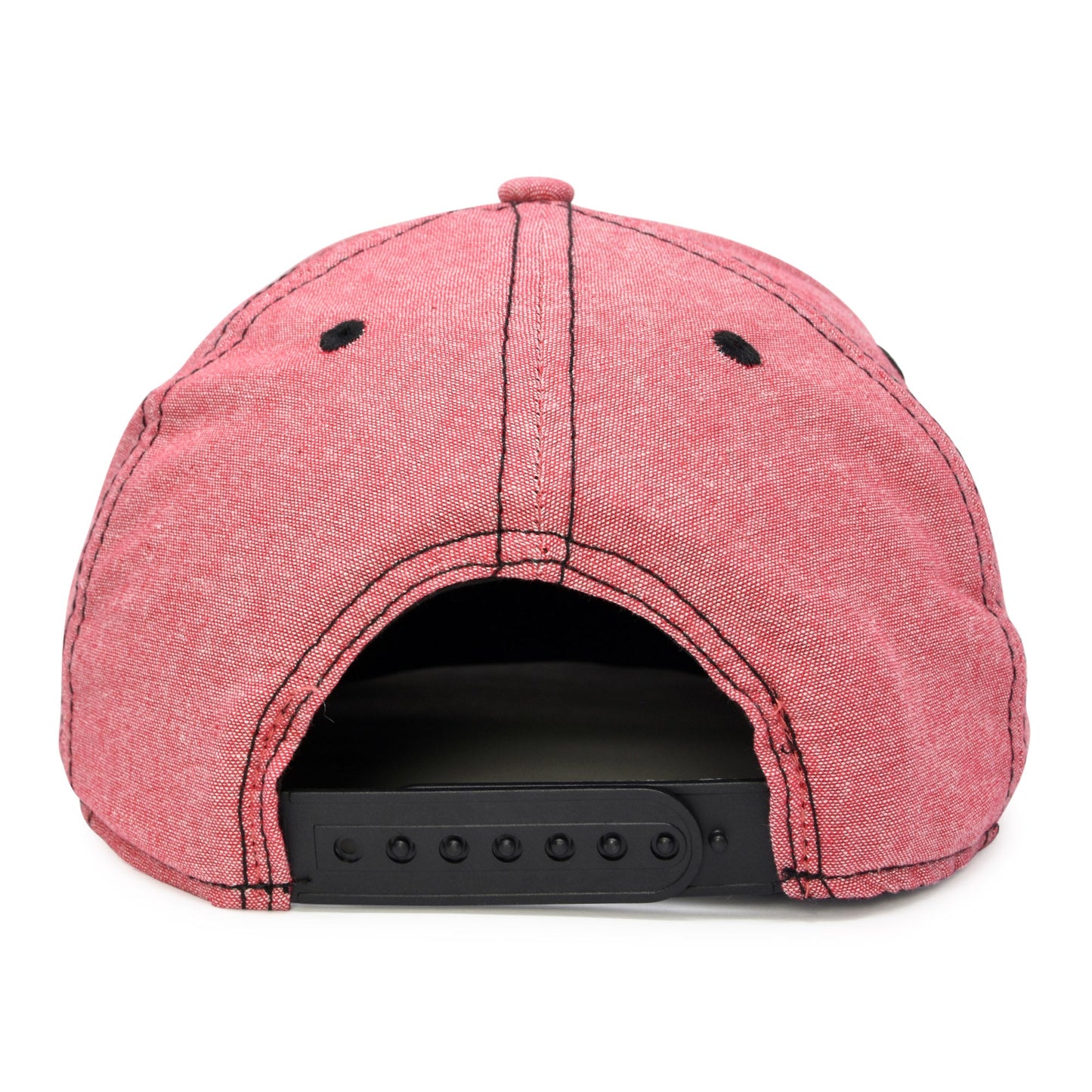 Men's Premium Flat Bill Snapback Chambray Hat 6 Panel Cap