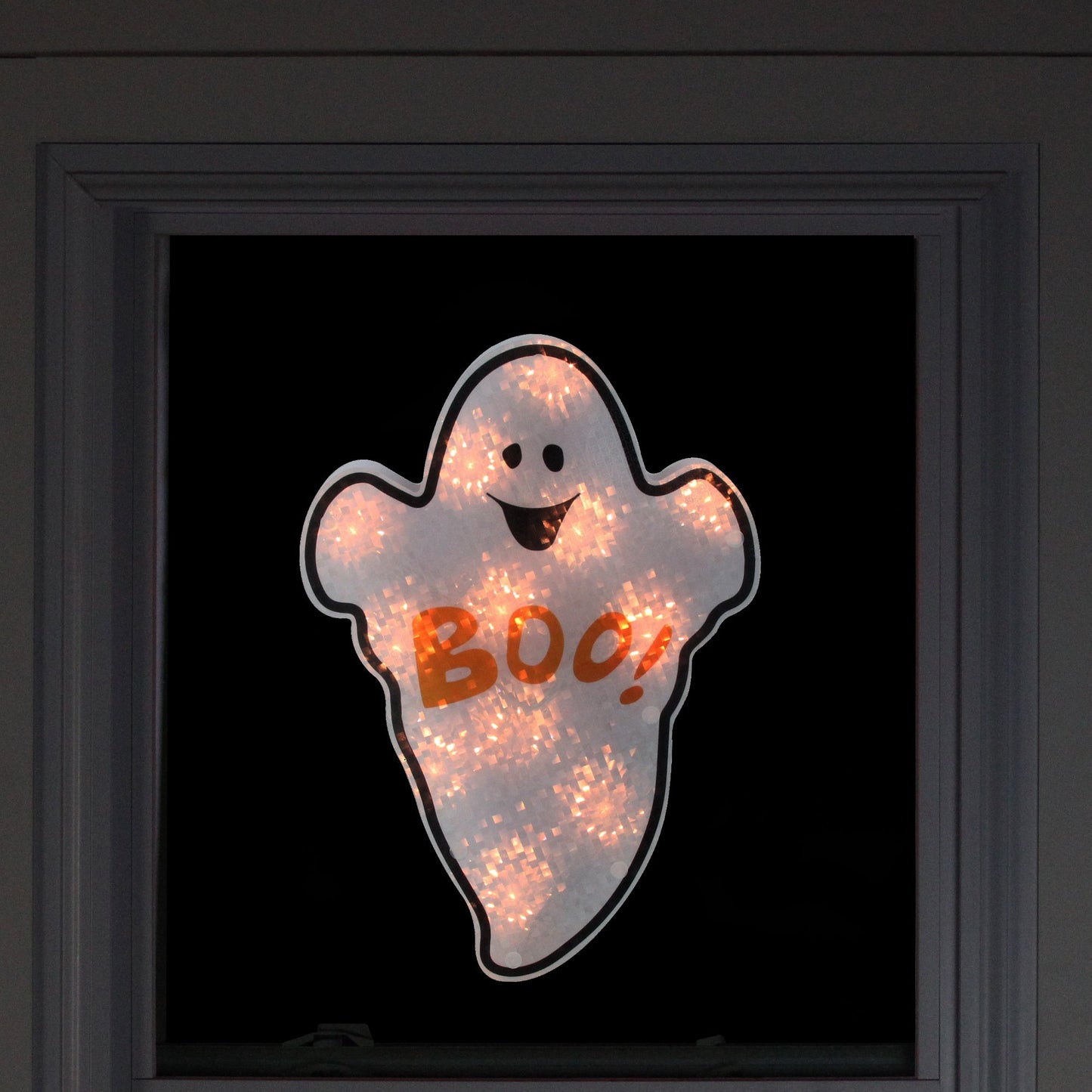 12" Holographic Ghost Halloween Window Silhouette Decoration