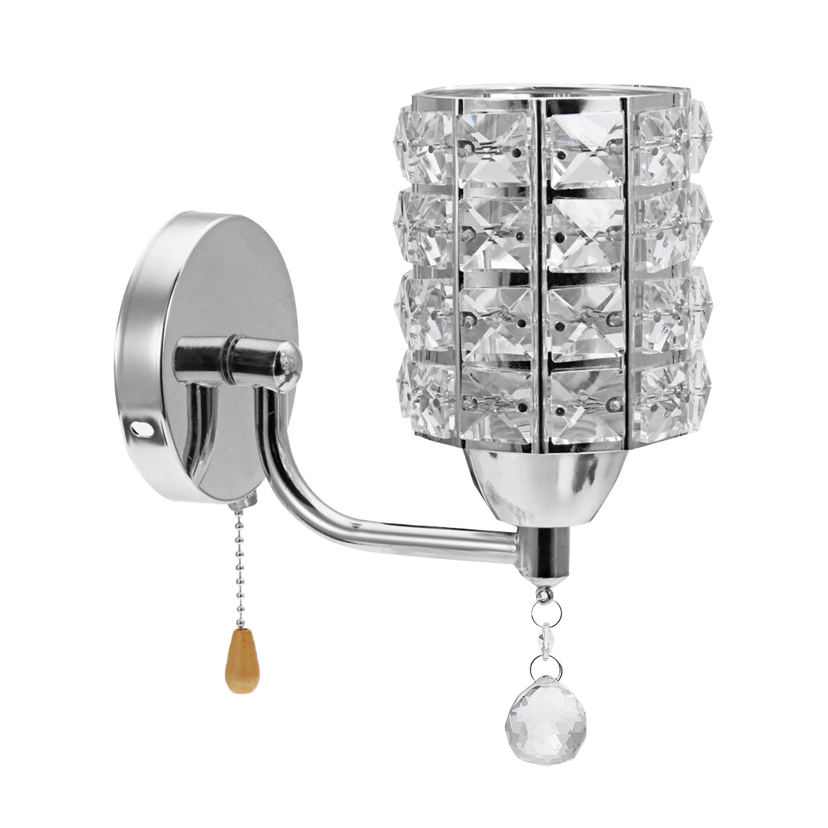 Modern Silver Decorative Crystal Wall Lights