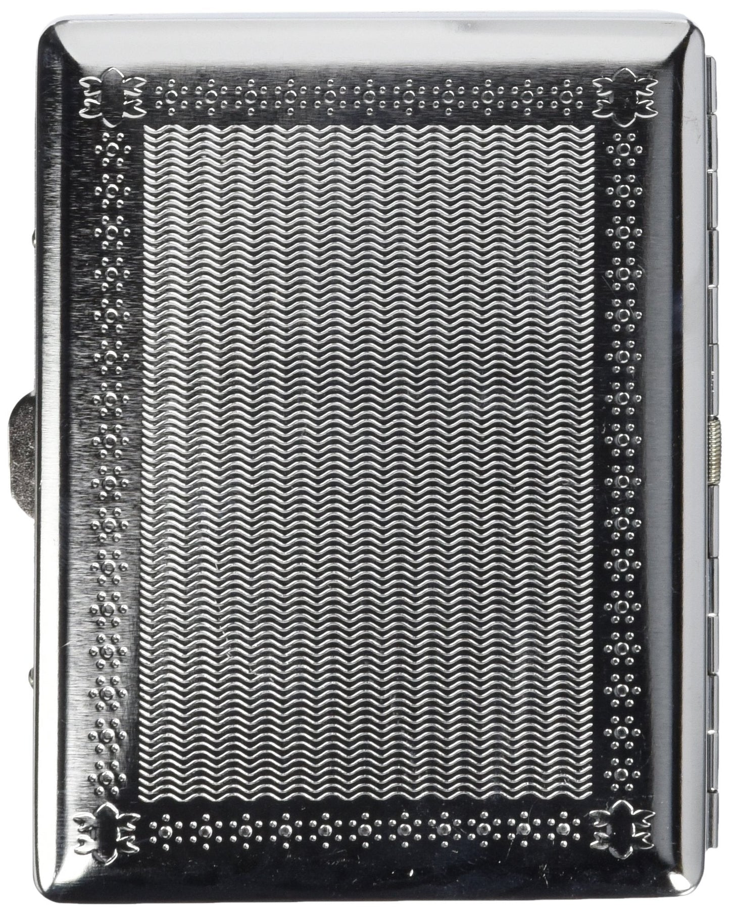 Crush Proof Chrome Cigarette Case (Hold King Size and 100mm)