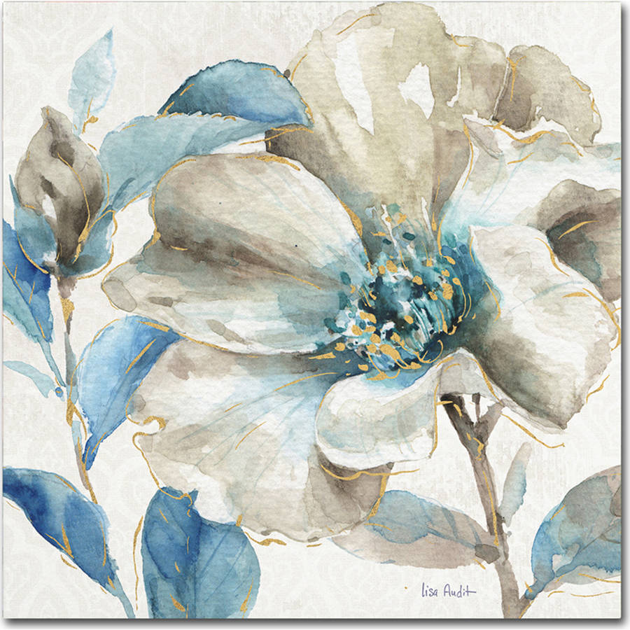 Fine Art "Indigold IV" Canvas Art Wall Decoration