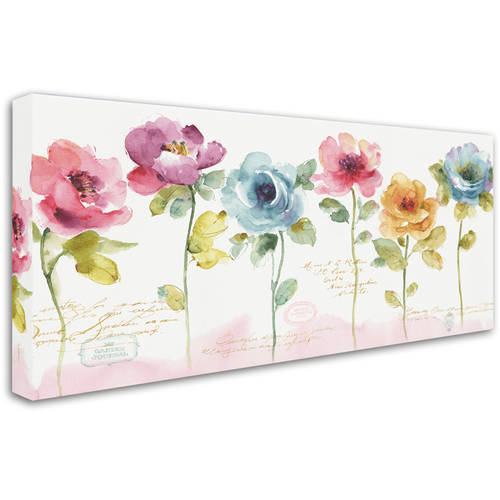 Rainbow Seeds Loose Floral V" Canvas Art Home Decoration