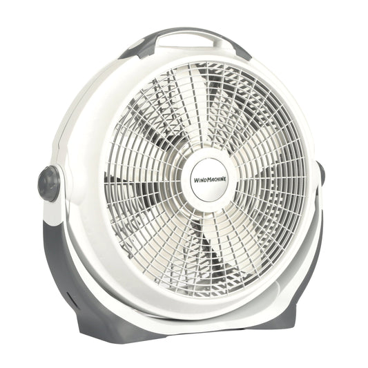 20" Air Circulator Wind Machine, 3-Speed Floor Fan w/ Pivoting Head