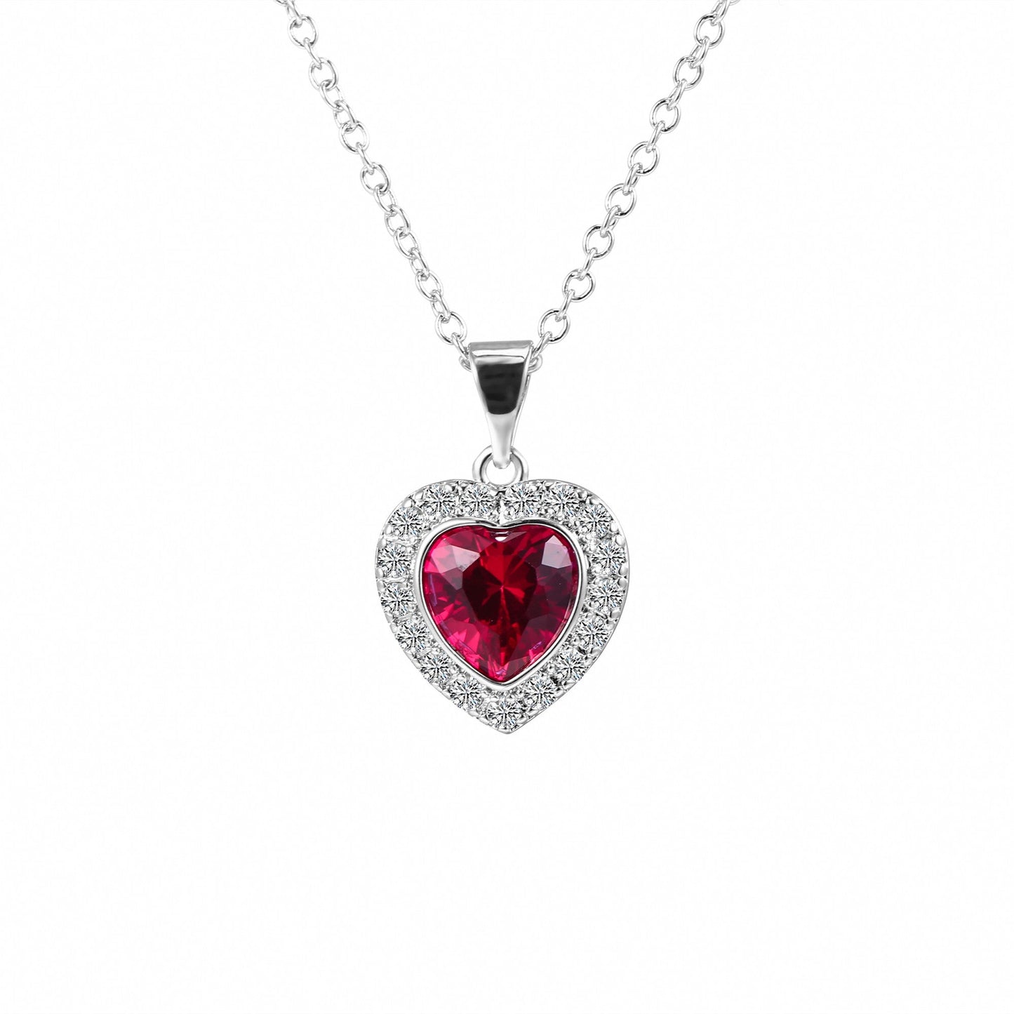 Heart Necklace for Women in 18k Rose Gold Overlay