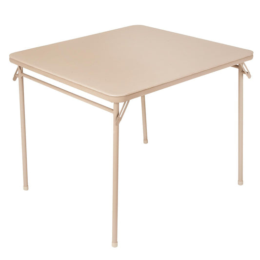 34" Vinyl Upholstered Steel Frame Folding Table