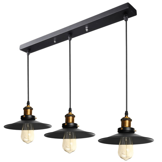 3 Lights Industrial Kitchen Island Pendant Light