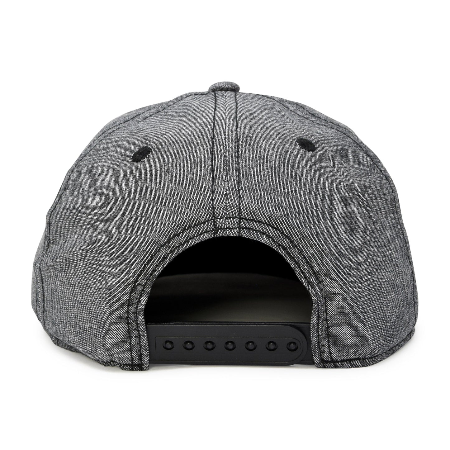 Men's Premium Flat Bill Snapback Chambray Hat 6 Panel Cap