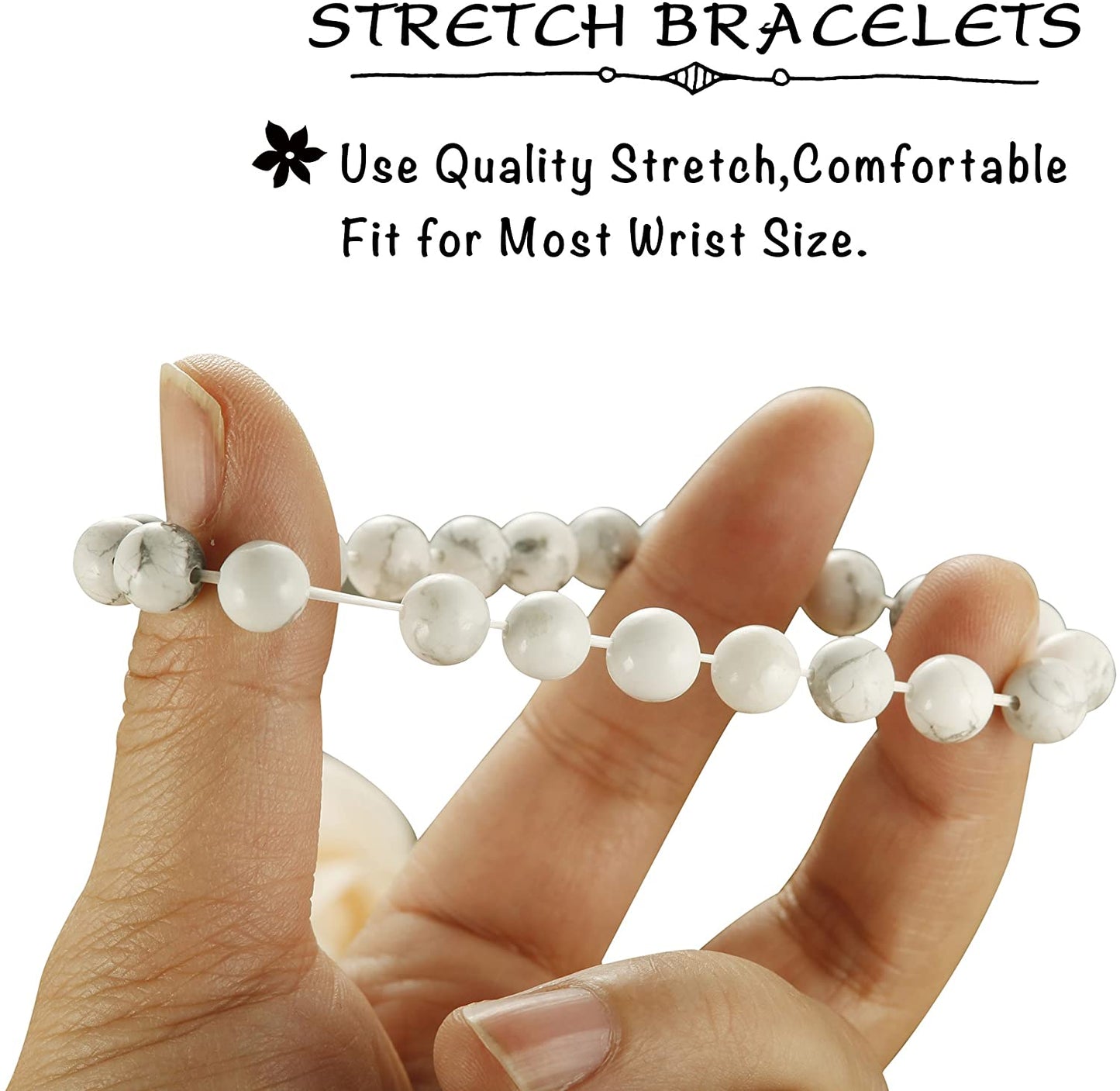 4 Pcs Couples His & Her Crown Queen Bracelets Set 8mm Beads Bracelets