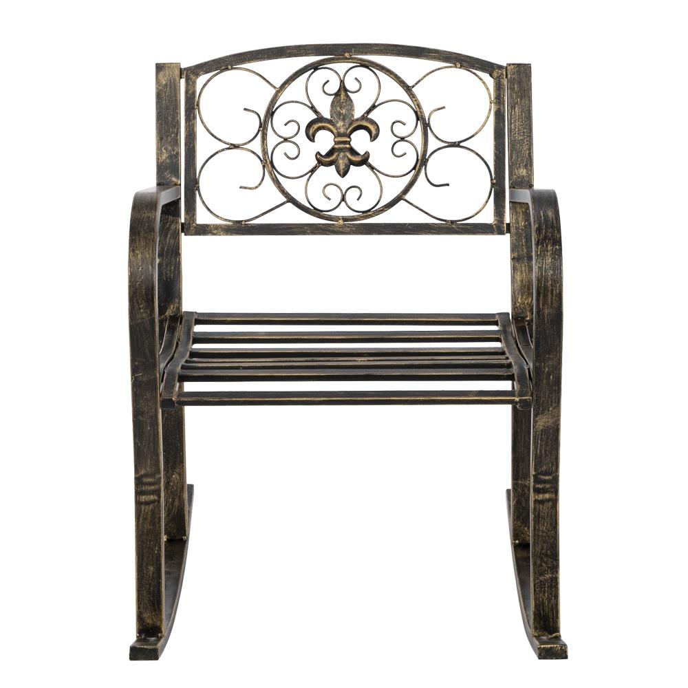 Iron Art Single Rocking Chair