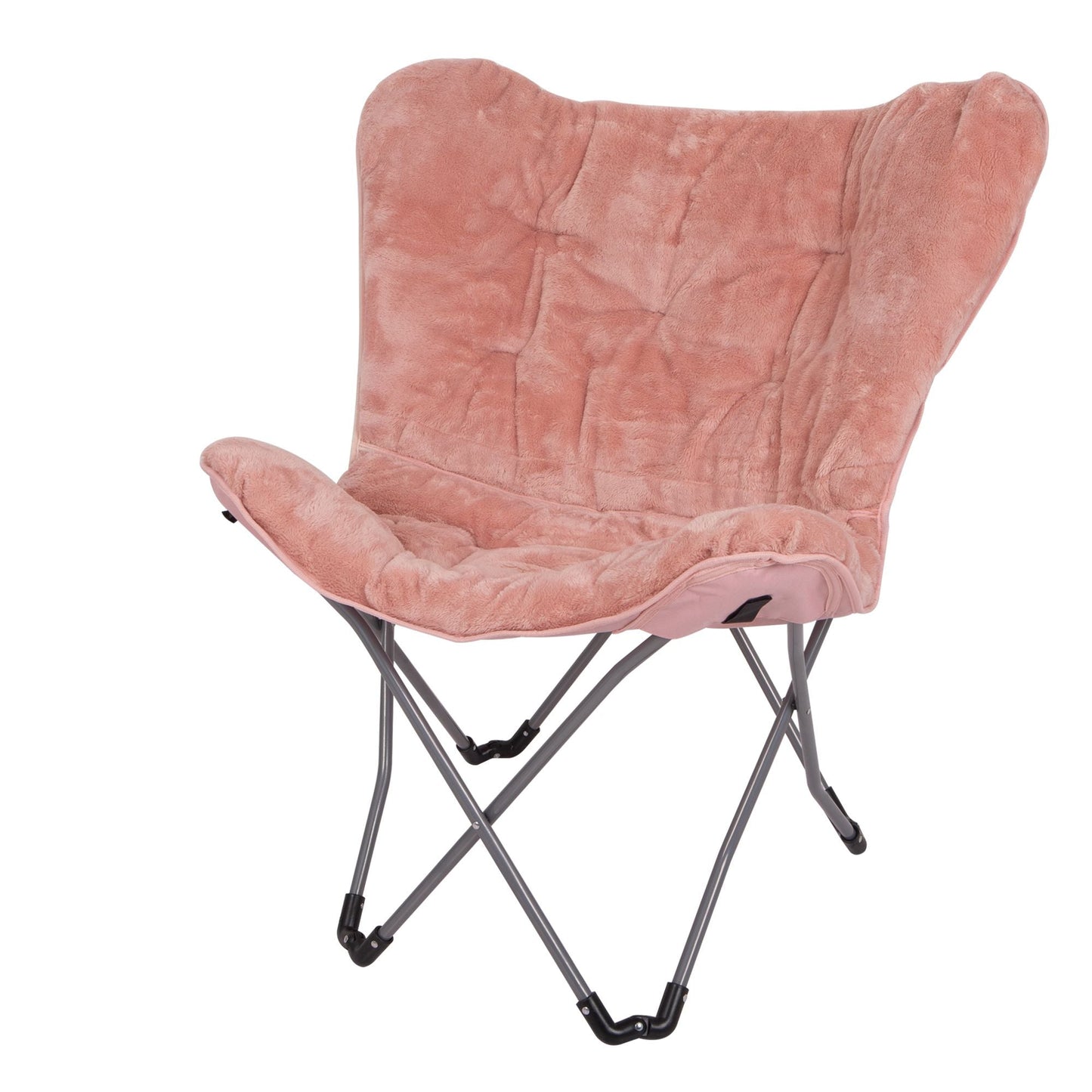 Faux Fur Butterfly Folding Chair