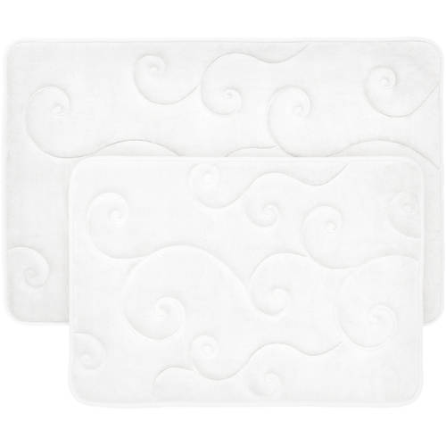 2-Pieces Memory Foam Bath Mat Set