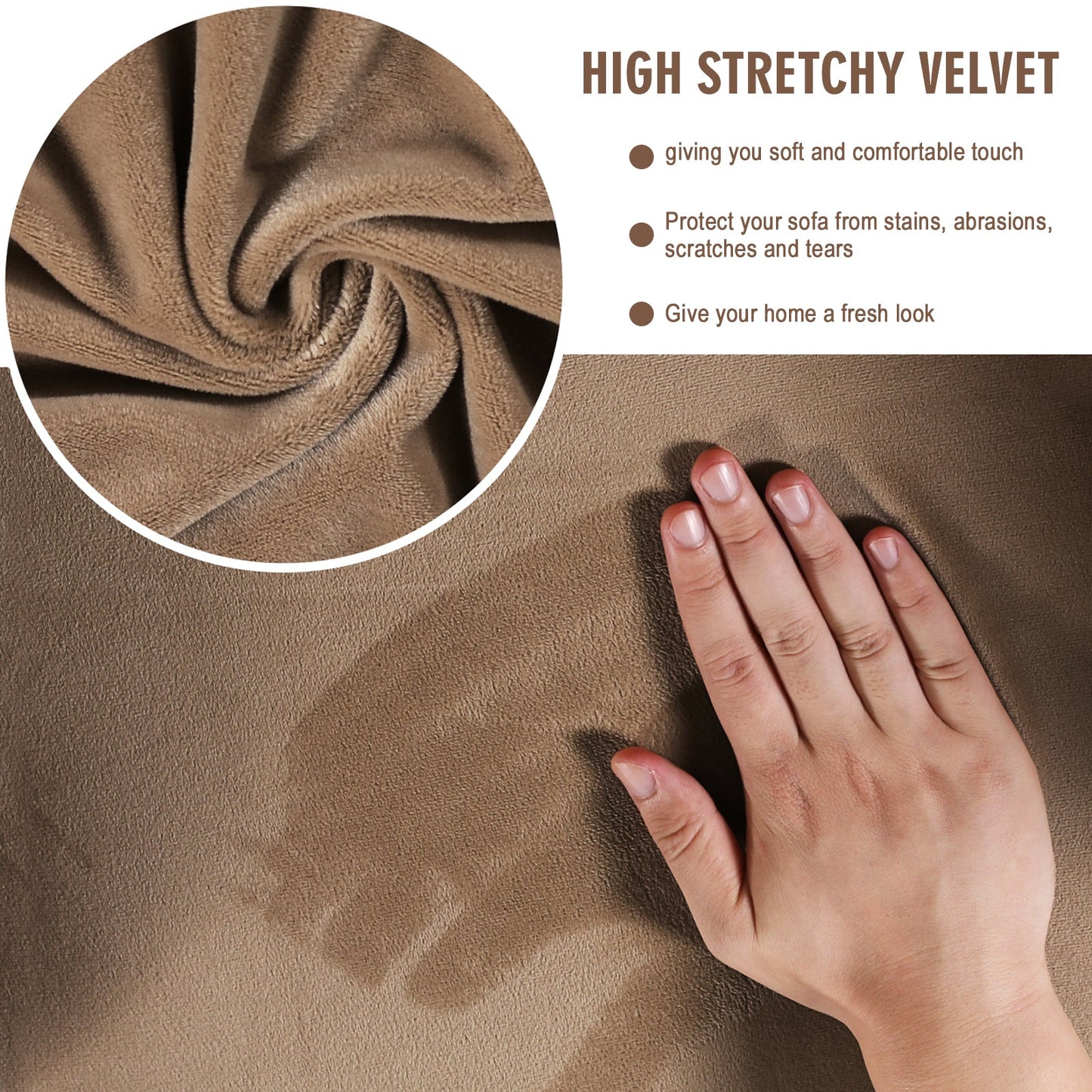 Sofa Covers for 3 Seaters (Base Cover Plus 3 Individual Cushion Covers)