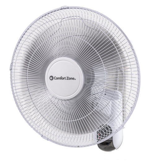 16" 3-Speed Quiet Wall Mount Fan w/ Remote Control, Timer & Adjustable Tilt