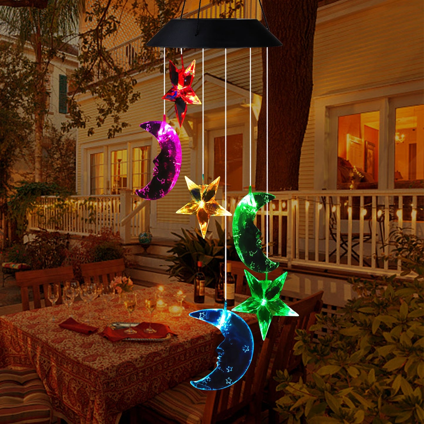 Color-Changing  Outdoor Wind Chime