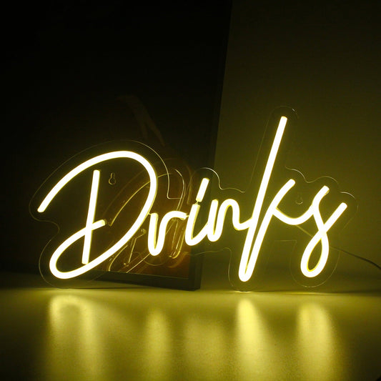 Warm White Neon Light Led Sign USB Powered for Home Decoration