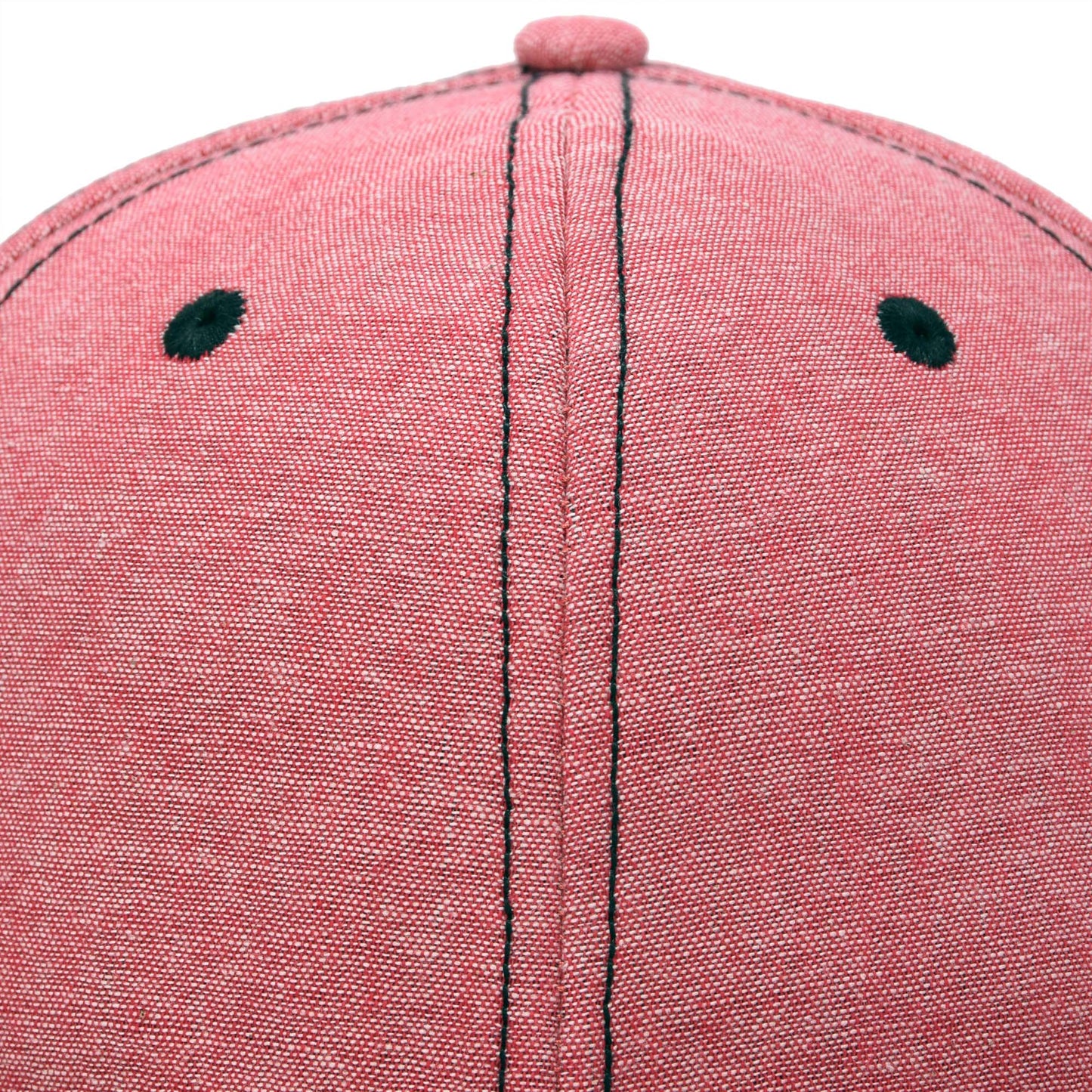 Men's Premium Flat Bill Snapback Chambray Hat 6 Panel Cap
