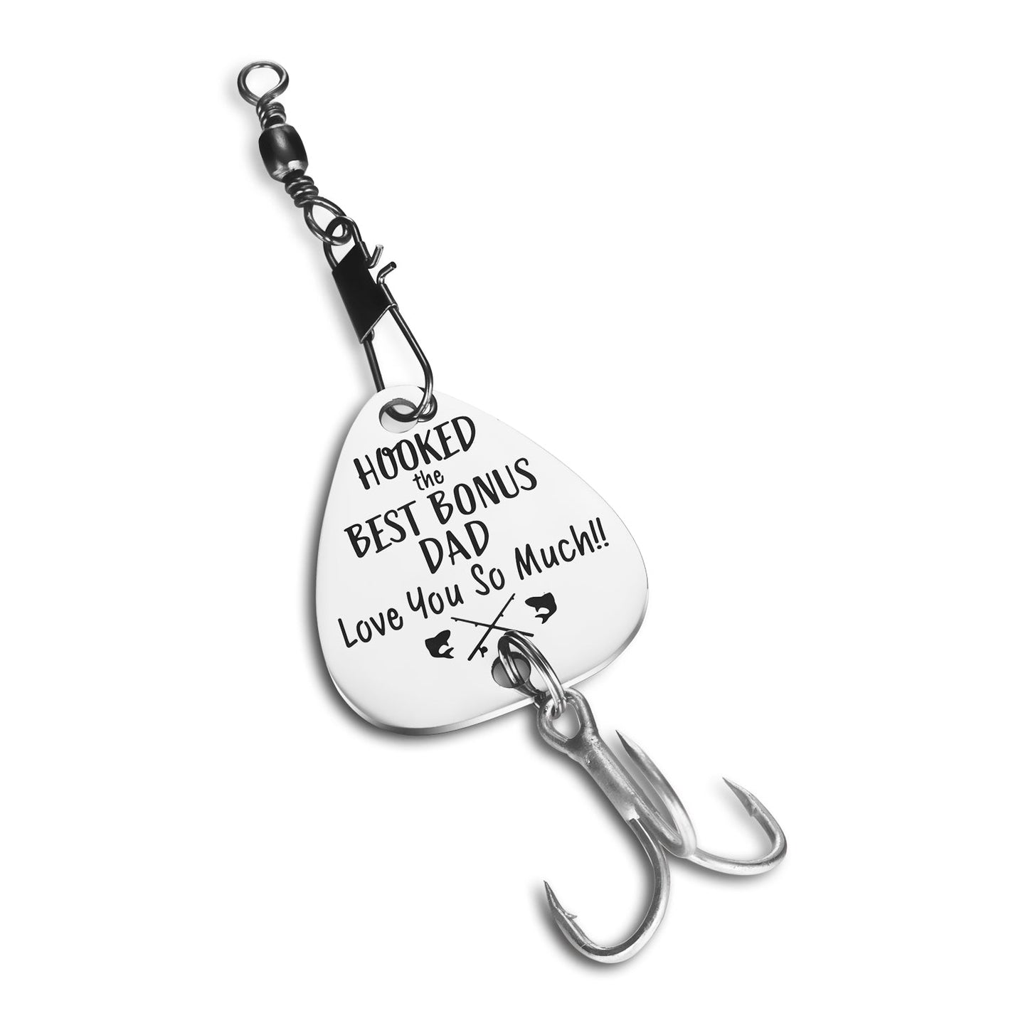 Hooked The Best Bonus Dad Fishing Lure - Fathers Day Gift