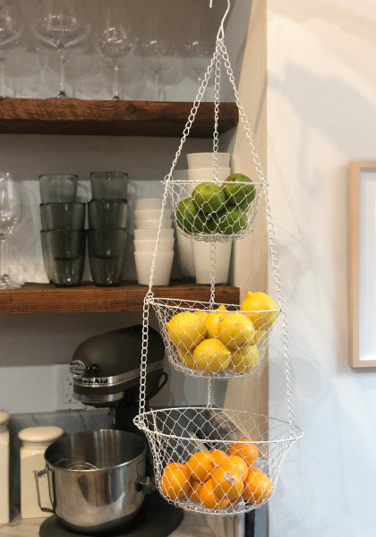 3-Tier Kitchen Hanging Fruit Baskets