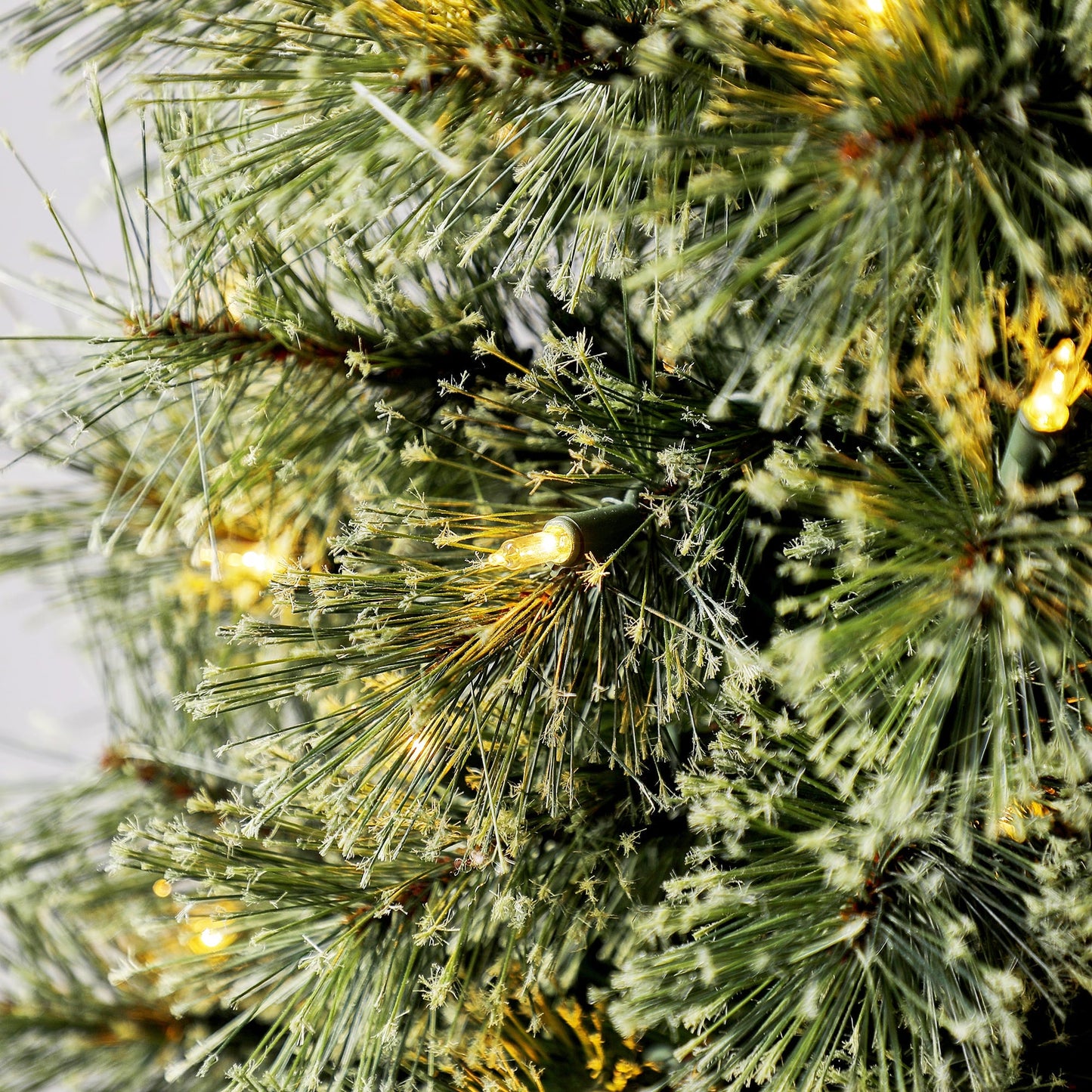 Pencil Fir Artificial Christmas Tree, 7'w/ 300 Clear Incandescent Lights