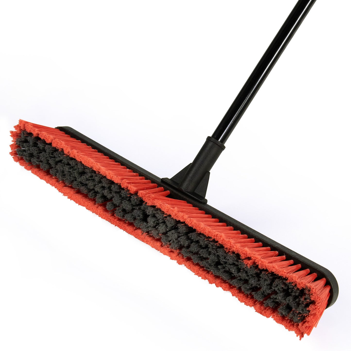 24in Heavy-Duty Multi-Surface Push Broom w/ Squeegee