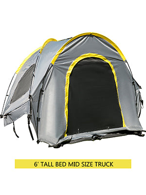 Pickup Tent for Mid Size Truck, Waterproof Truck Camper, 2-Person Sleeping Capacity