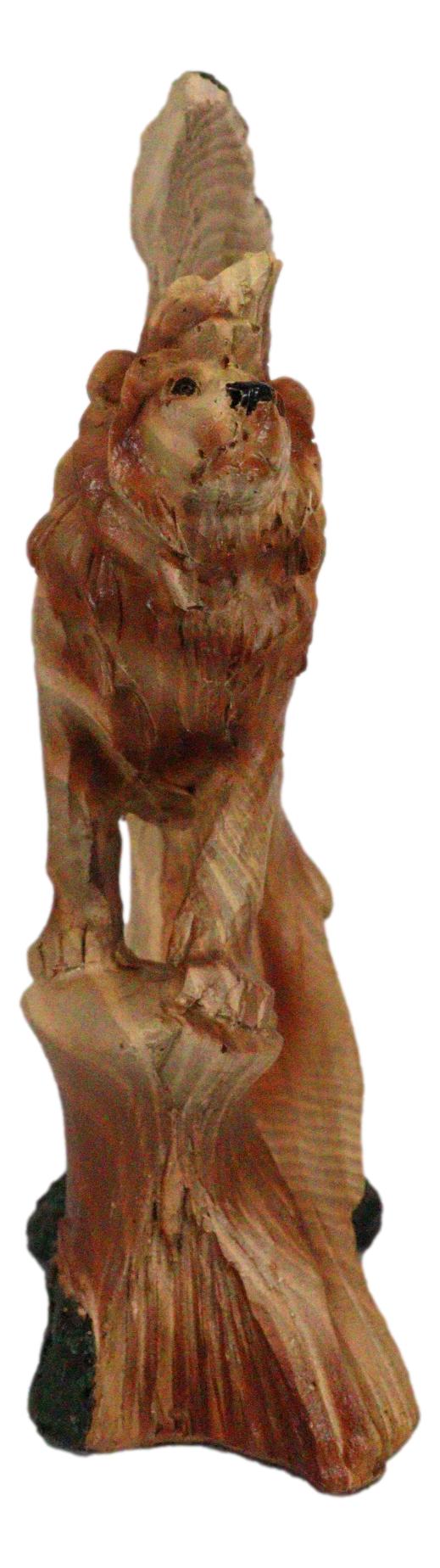 Safari Apex Predator Big Cat Lion Carving Resin Figurine