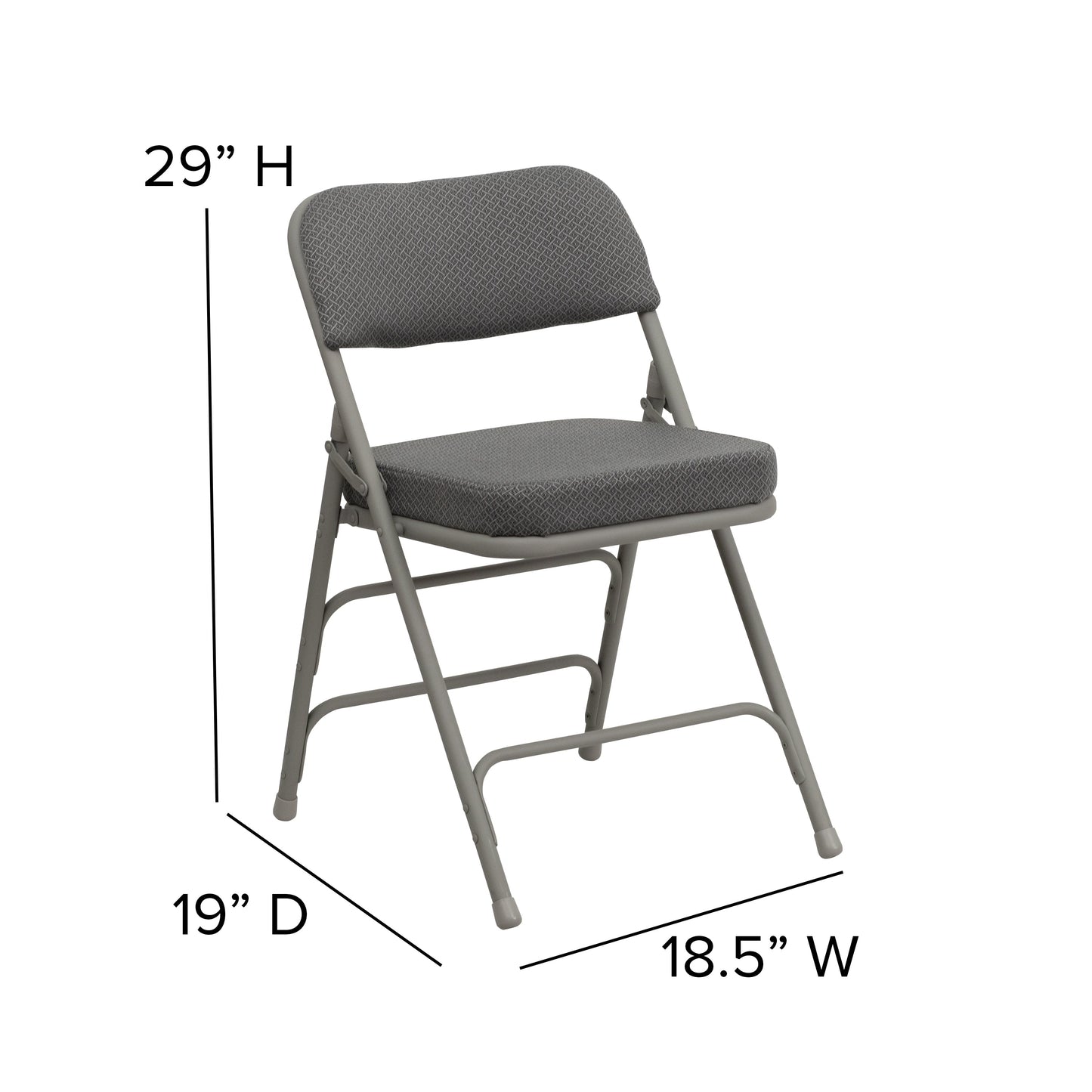 Premium Curved Triple Braced & Double Hinged Folding Chair