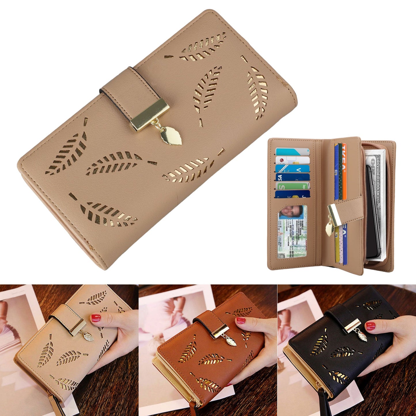 Women RFID Wallet Clutch Organizer