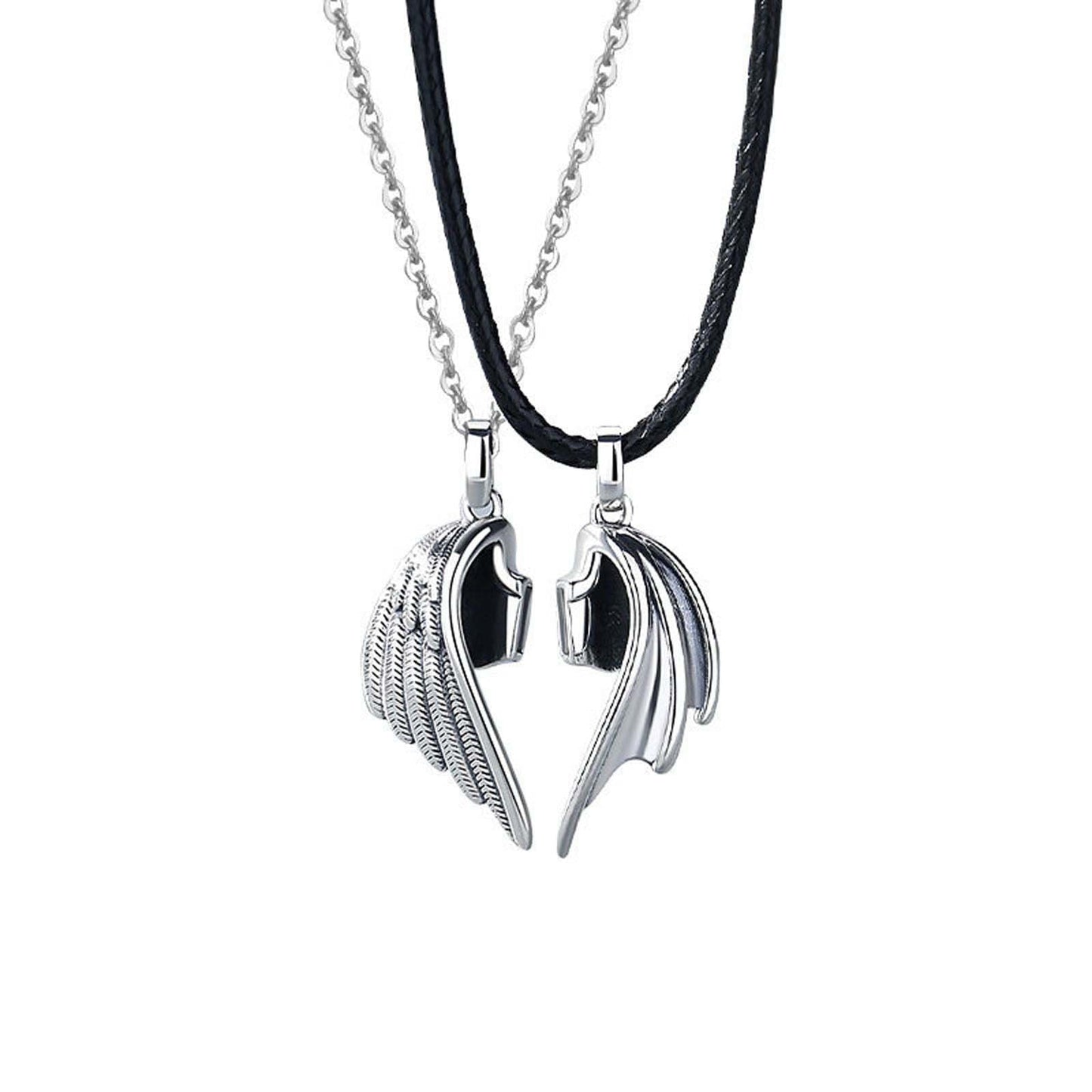 Magnetic Devil & Angel Couple Necklace