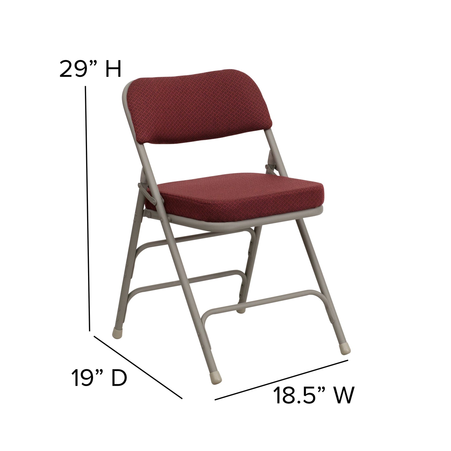 Premium Curved Triple Braced & Double Hinged Folding Chair