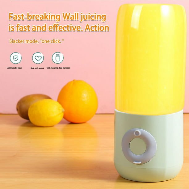 Mini Portable Juicer Cup USB Electric Mixer Bottle Fruit Smoothie Blender Travel Home, Green