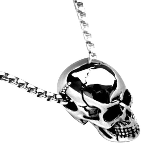 Retro Gothic Skull Pendant Necklace Punk for Men & Women