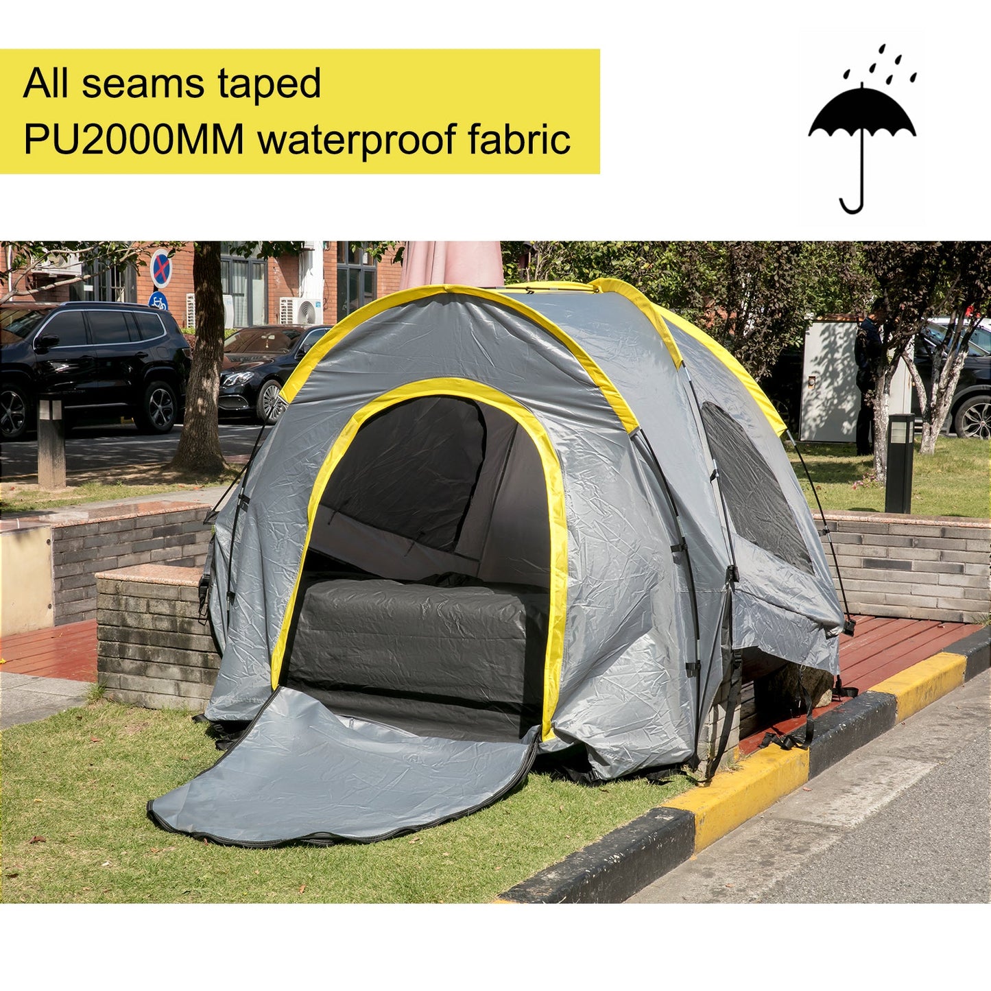 Pickup Tent for Mid Size Truck, Waterproof Truck Camper, 2-Person Sleeping Capacity