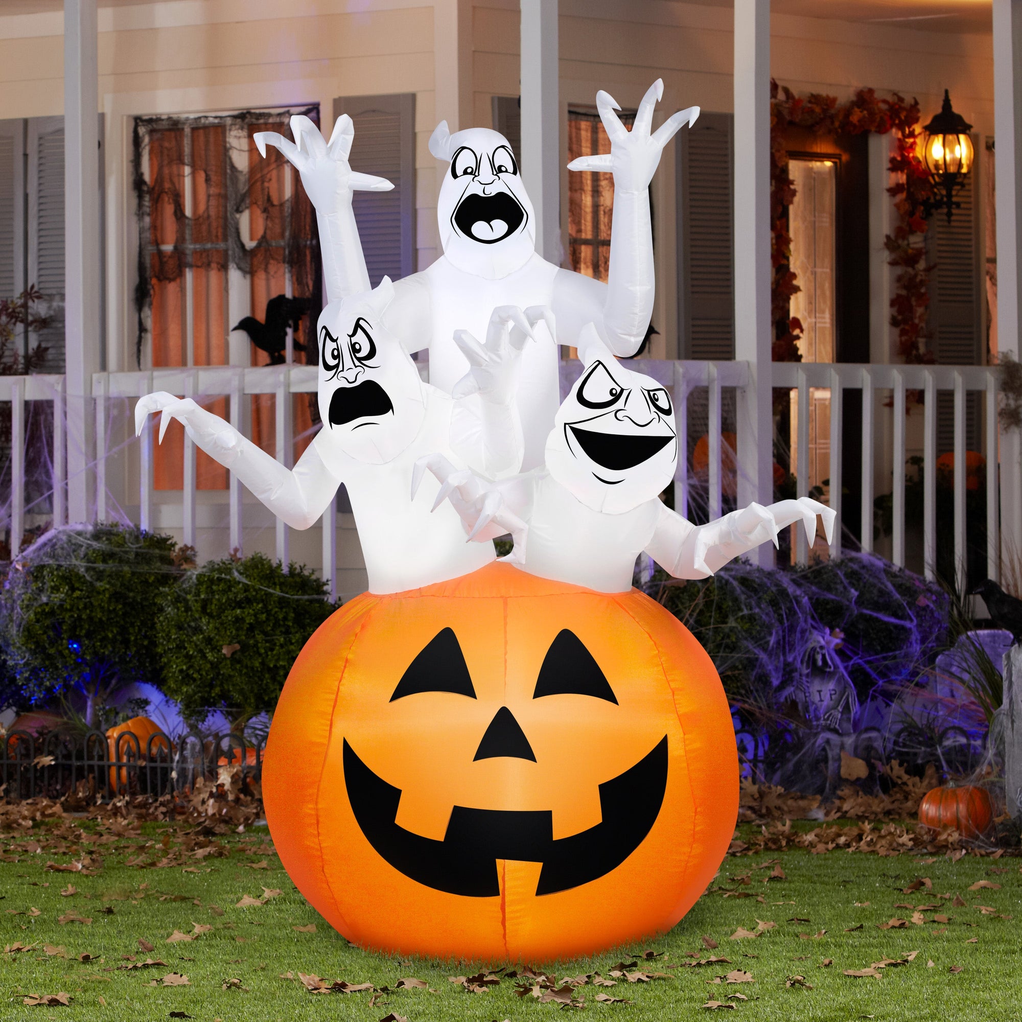 Inflatable 6' X 4' Ghost Trio Halloween Decoration