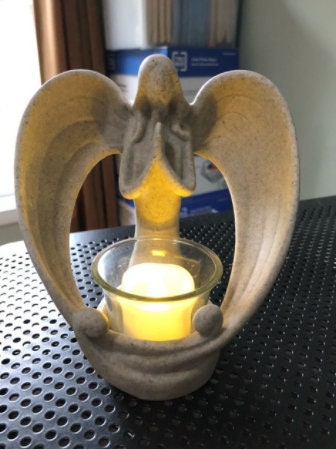 Angel Tealight Candle Holder | Home Decor and Memorial, Condolence, Sympathy Gift for Loss of a Loved One