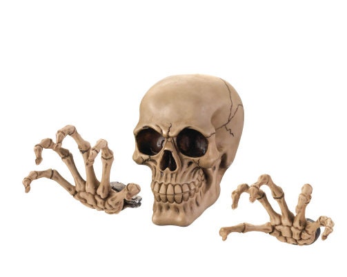 3D-Effect Skeleton Gothic Wall Décor Set |  Cool Gift and Props, Perfect for Creepy Unique Decorations for Home, Bedroom, Mancave Decor