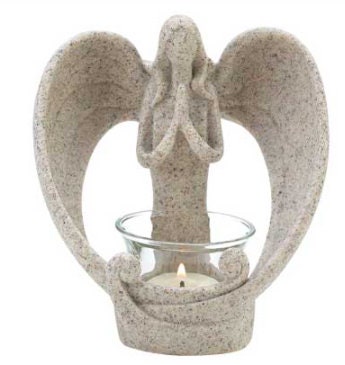 Angel Tealight Candle Holder | Home Decor and Memorial, Condolence, Sympathy Gift for Loss of a Loved One