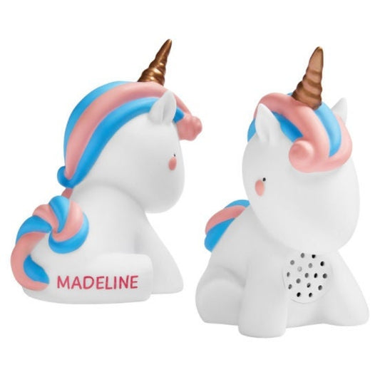 Unicorn Wireless Speaker for Kids, Personalized, Animal Portable Stereo, USB Rechargeable, Birthday Christmas Gift for Daughters, Children