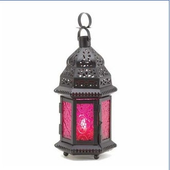 Decorative Lantern LED Hanging Or Exotic Tabletop Candle Lantern Moroccan Style, Outdoor Or Indoor Home Decor