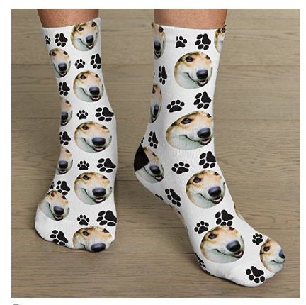 Customized Paw Print Socks for Men Women Pets, Gifts Ideas